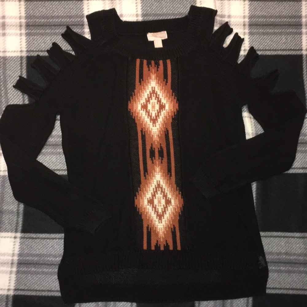cold shoulder sweater
